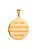 Pingente medalha Iemanjá azul - banhado a ouro 18k - Imagem 2
