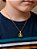 Pingente trevo verde - banhado a ouro 18k - Imagem 2