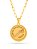 Corrente Ogum azul - elo longo - banhado a ouro 18k - Imagem 3