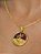 Corrente Xango marrom - elo longo - banhado a ouro 18k - Imagem 4