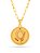Corrente Obá pink - elo longo - banhado a ouro 18k - Imagem 3