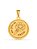 Pingente medalha Oxum amarelo  2,5 x 2,5 cm - Imagem 2