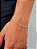 Pulseira cadeado 2 mm - banhado a ouro 18k - Imagem 1