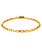 Pulseira tijolinho 3 mm - banhada a ouro 18k - Imagem 2