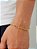 Pulseira tijolinho 3 mm - banhada a ouro 18k - Imagem 1