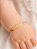 Pulseira personalizada com plaquinha (infantil) - banhada a ouro 18k - Imagem 1