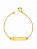 Pulseira personalizada com plaquinha (infantil) - banhada a ouro 18k - Imagem 2
