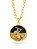 Corrente Ogum azul - cadeado - banhado a ouro 18k - Imagem 3