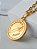 Corrente Ogum azul - cadeado - banhado a ouro 18k - Imagem 4