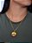 Corrente Oxum amarelo - cadeado - banhado a ouro 18k - Imagem 2
