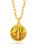 Corrente Oxum amarelo - cadeado - banhado a ouro 18k - Imagem 1