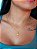 Colar trevo - veneziana - banhado a ouro 18k - Imagem 2