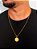 Corrente Bitcoin - veneziana - banhada a ouro 18k - Imagem 2