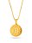 Corrente Bitcoin - veneziana - banhada a ouro 18k - Imagem 1