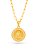 Corrente Jesus Cristo medalha cravejada - elos longos - banhado a ouro 18k - Imagem 1