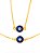 Conjunto olho grego - corrente e pulseira - banhado a ouro 18k - Imagem 1