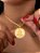 Corrente Iemanjá medalha 3D - elos longos - banhado a ouro 18k - Imagem 2