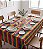 Toalha de Mesa Listrada Colorida 4 Lugares Quadrada Colores - Imagem 1