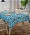 Toalha de Mesa Azul 10 Lugares Retangular Costela de Adão - Imagem 2