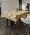 Toalha de Mesa Floral Retangular 6 Lugares Amarela Divina - Imagem 1