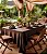 Toalha de Mesa Retangular 6 Lugares Marrom Tabaco Oxford - Imagem 2