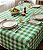 Toalha de Mesa Xadrez Verde Retangular 6 Lugares Classic - Imagem 1