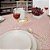 Toalha de Mesa Rosa com Bolinhas Brancas Retangular 4 Lugares - Imagem 2