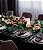 Toalha de Mesa de Linho Verde 4 Lugares Retangular - Imagem 1