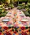 Toalha de Mesa Retangular 4 Lugares Amarela Floral Divina - Imagem 1