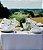 Toalha de Mesa Branca 1,40 x 1,40 Oxford para Restaurante Kit com 50 - Imagem 3