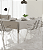 Toalha de Mesa Poá Bege Claro Retangular 10 Lugares Jacquard - Imagem 2
