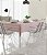 Toalha de Mesa Impermeável Retangular 6 Lugares Listrada Rosa - Imagem 2