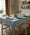 Toalha de Mesa Impermeável 8 Lugares Retangular Tons de Azul - Imagem 1