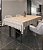 Toalha de Mesa Xadrez Nude Retangular 8 Lugares Jacquard - Imagem 1