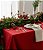 Toalha de Mesa Vermelha Estrela de Natal Retangular 4 Lugares - Imagem 2