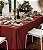 Toalha de Mesa Vinho Lisa Retangular 10 Lugares de Algodão - Imagem 1