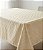 Toalha de Mesa Creme Arabescos Retangular 8 Lugares Jacquard - Imagem 2