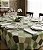 Toalha de Mesa Oval Sob Medida Xadrez Verde Piquet - Imagem 1