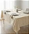 Toalha de Mesa Impermeável Creme Arabescos Retangular 8 Lugares - Imagem 1