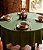 Toalha de Mesa Redonda Verde Poá Sob Medida - Imagem 1