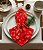 Guardanapo de Tecido Natal Vermelho com Dourado Kit com 10 Unidades - Imagem 1
