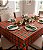 Toalha de Mesa Impermeável Xadrez Natal 10 Lugares Jacquard - Imagem 1