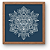 Mandala Florescer Azul Marinho (30x30cm) - Imagem 1