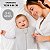 Saco de Dormir Bebê Soft Cinza para Inverno - Imagem 6