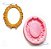 Molde De Silicone: Moldura Oval Vintage - 8,5 x 6,5 cm - Imagem 4