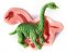 Molde De Silicone: Dinossauro Braquiossauro - 8,5 x 6,5 cm - Imagem 1