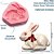Molde de Silicone: Coelhinho da Páscoa com Laço - 5,0 x 5,8 cm - Imagem 2
