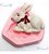 Molde de Silicone: Coelhinho da Páscoa com Laço - 5,0 x 5,8 cm - Imagem 1