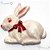 Molde de Silicone: Coelhinho da Páscoa com Laço - 5,0 x 5,8 cm - Imagem 3