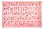 Molde De Silicone: Letras e Números - Imagem 1